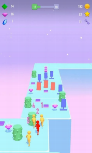 移动之路3D趣味竞赛（Moving Road 3D: Fun Race）图2