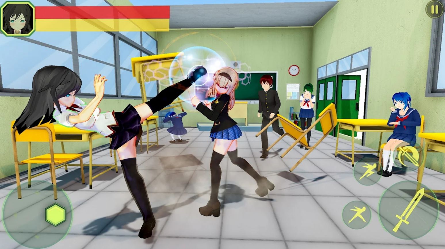 动漫高中女生斗士游戏(Anime High School Girl)图3