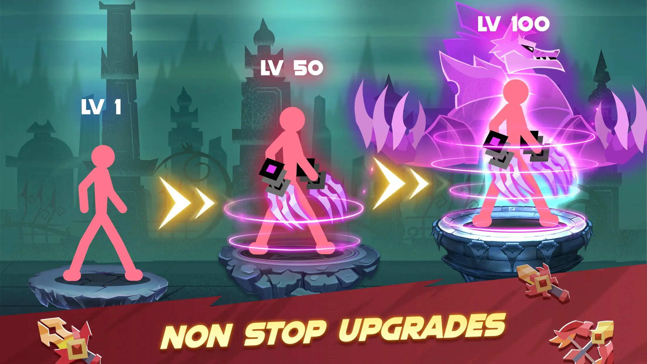火柴人大战怪物(Stickman vs Monster: Idle Game)图3