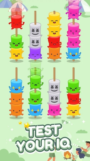 糖果分类（Marshmallow Sort Puzzle）游戏图1