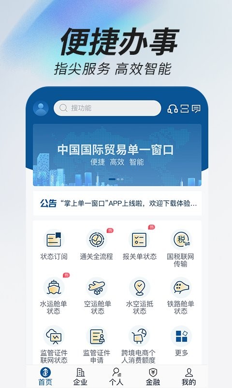 掌上单一窗口app图2