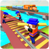 水路火车轨道建造者（River Road Train Track Builder）图标