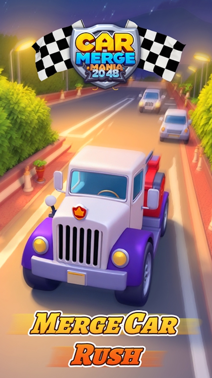 汽车合并狂热2048（Car Merge Mania 2048）游戏图3