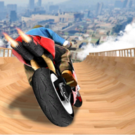 Impossible Mega ramp moto bike Rider: Superhero 3D游戏图标