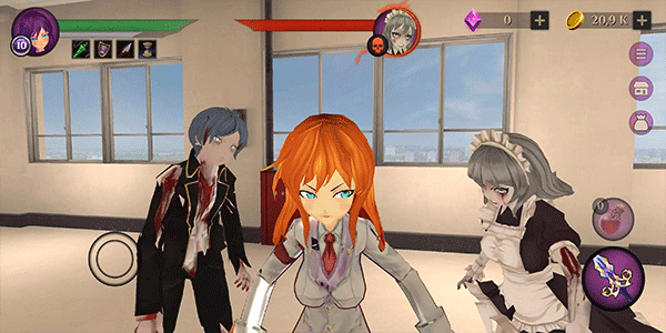 动漫高中僵尸模拟器(Anime High School Zombie)图1