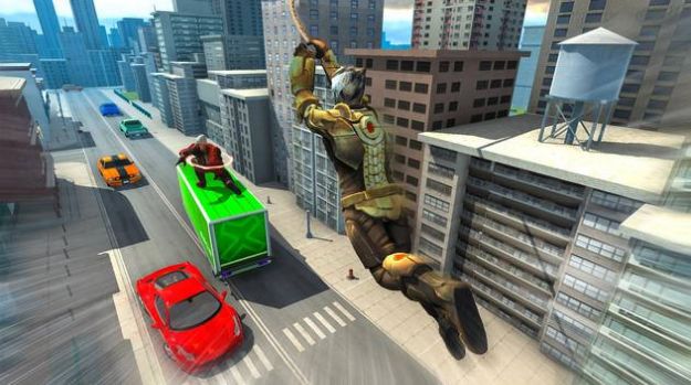 飞狮绳英雄动物救援（Flying Lion Rope Hero Melee Combat）图1