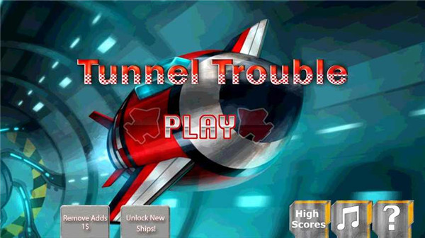 Tunnel Trouble - Space Jet 3D Games图2