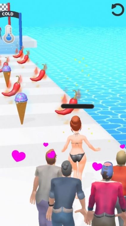 冰火女孩吃辣椒变身（Hot Run 3D）图1