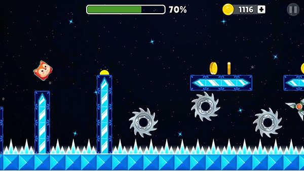 Fox Dash : Geometry Jump游戏图1