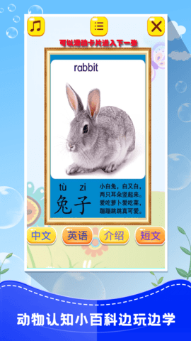 儿童认动物app