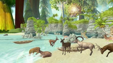Deer Racing in Jungle游戏