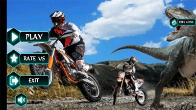 迪诺快速自行车比赛（Dino Fast Bike Racing）游戏图3