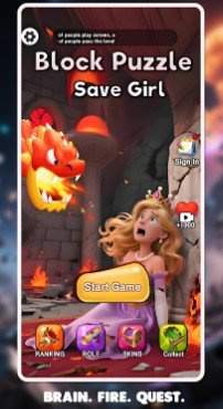 Block Puzzle: Save Girl游戏图1