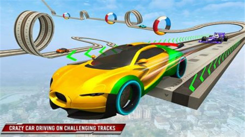 Electric Car Ramp Stunt 2021游戏图2