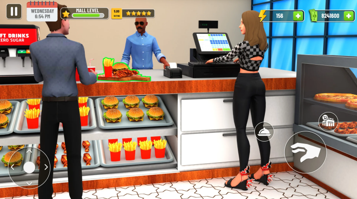 Mall and Fast Food Simulator 3D