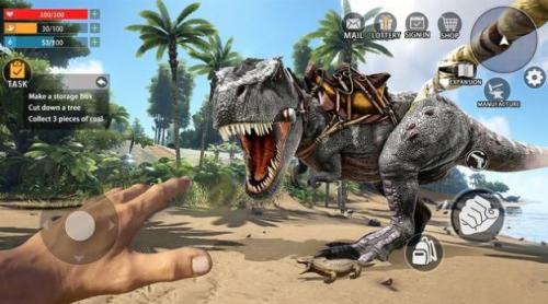 Dinosaurs Hunter Island Survival