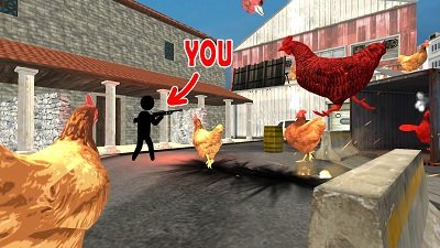 射击公鸡图1