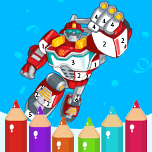 数字填色画画动物世界游戏图标
