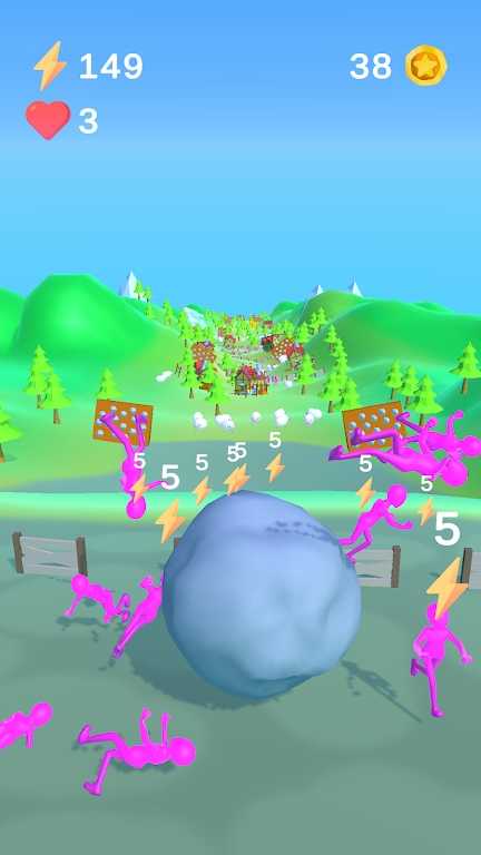 Giant falling stone游戏图2