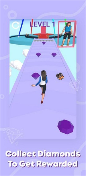 Fashion Hover Run : Skirt Healthy Doll 3D游戏图2