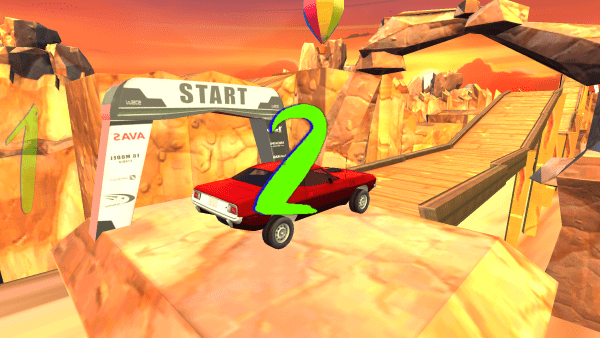 疯狂极限汽车特技比赛（Car Stunts Race: Extreme Train）手游图1