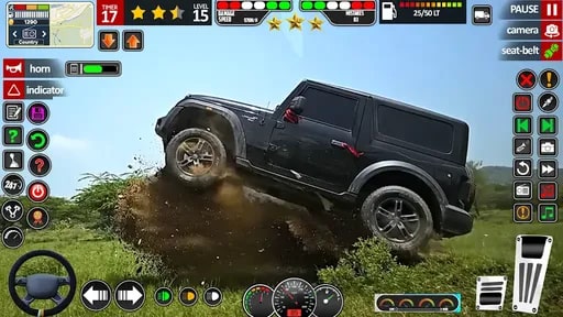 爬山吉普车模拟器(Jeep Driving : Hill Jeep Game)图1