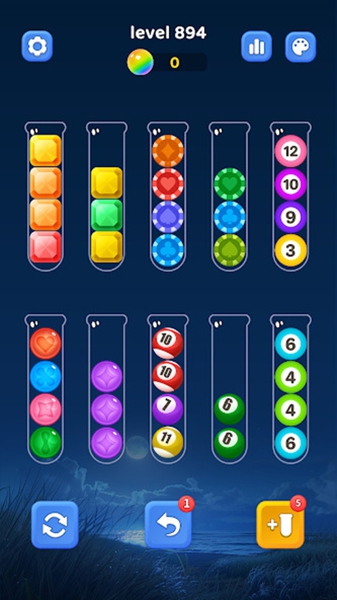 彩球排序游戏图2