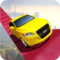 高空跑车撞击模拟器(Impossible Prado Car Stunt Race)图标