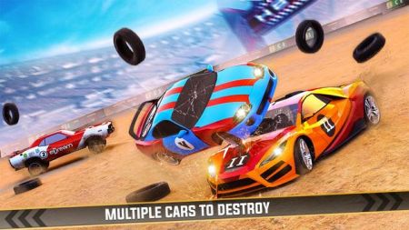 拆迁赛车撞车特技（Demolition Racing Car Crash Stunts）图1