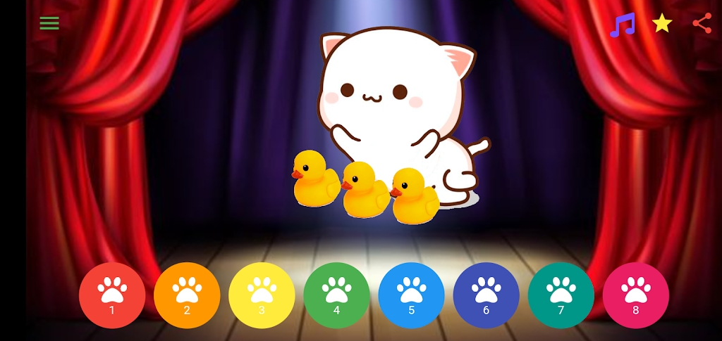 Peach Cat Music游戏图1