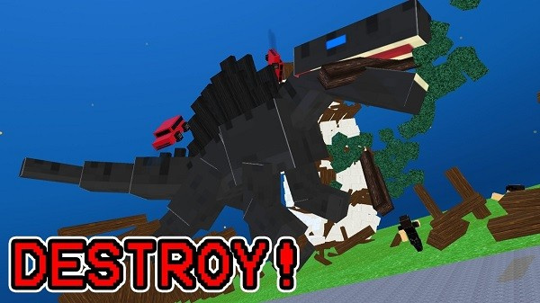 Blocky Titan Spino: City Rampage游戏图3