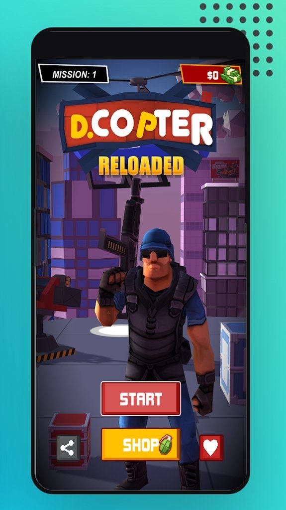 硬汉直升机（Die Hard Copter）游戏图2