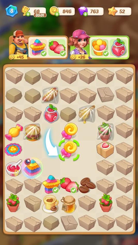 Happy Merge Cafe游戏图2