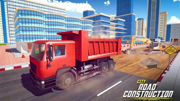 建造施工挖掘机模拟(Excavator Road Construction 3D)图2