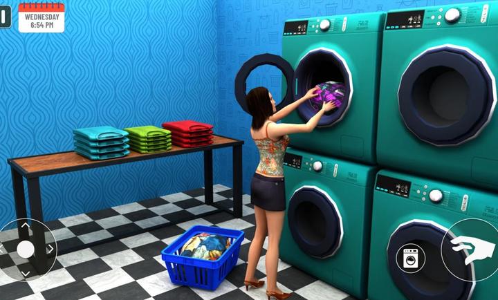 3D自助洗衣店游戏