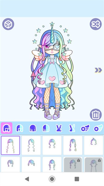 粉彩怪物娃娃换装游戏图1