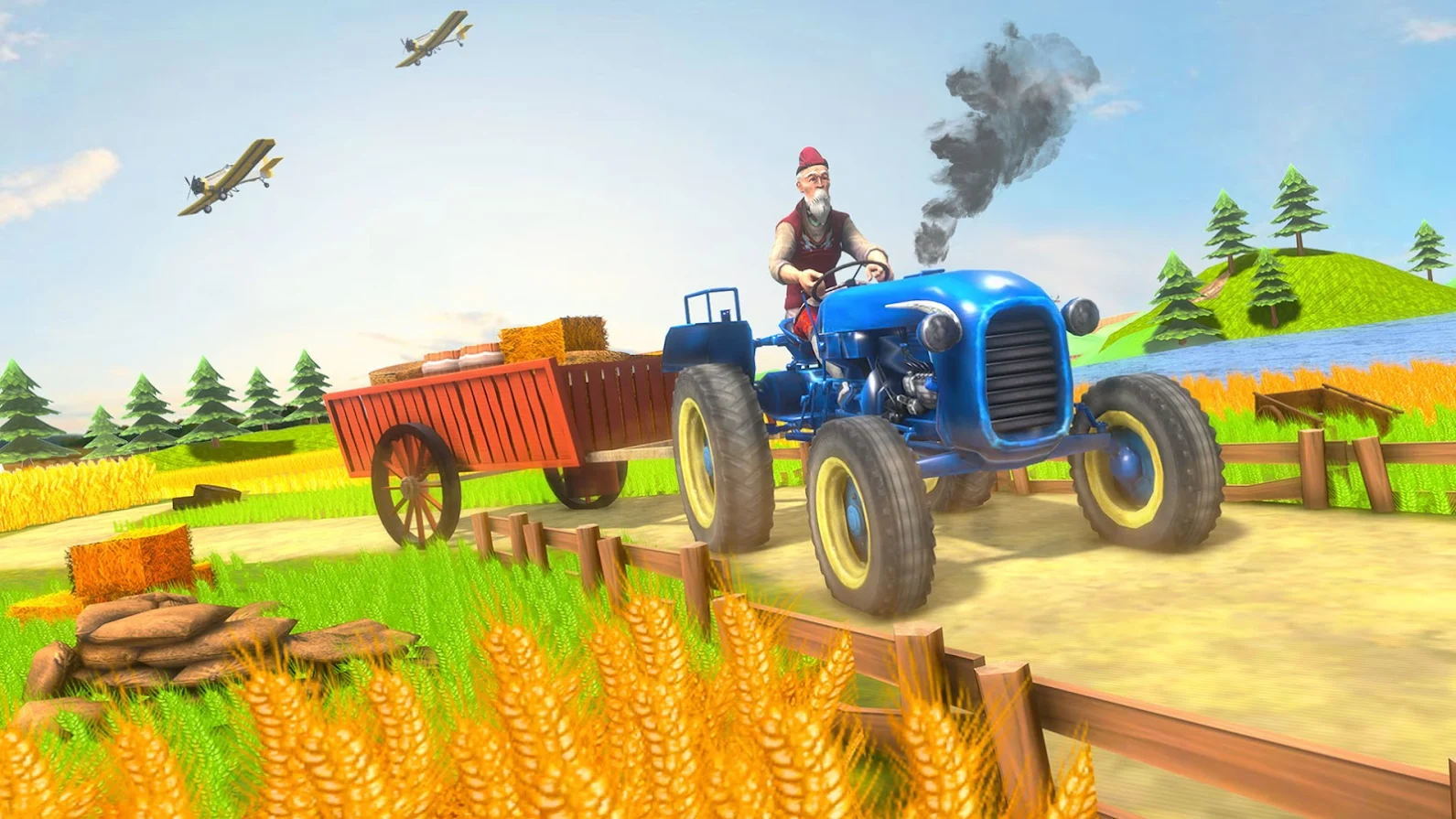 Real Tractor Modern Farming 3D游戏图1