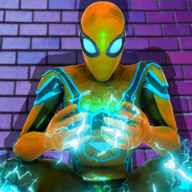飞行蜘蛛战士模拟(Flying Spider-hero Sim Games)图标