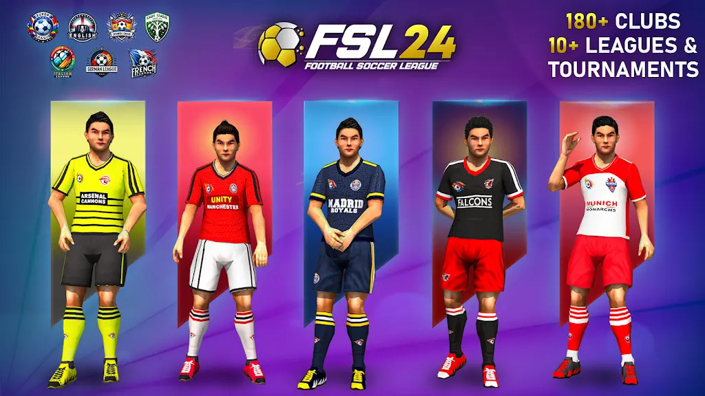 FSL24联赛：足球比赛游戏图1