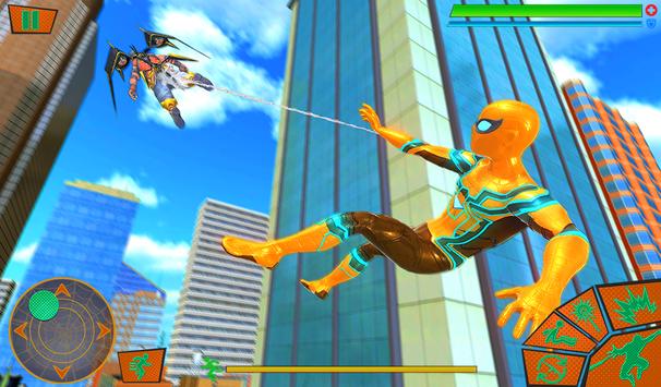 飞行蜘蛛战士模拟(Flying Spider-hero Sim Games)图2