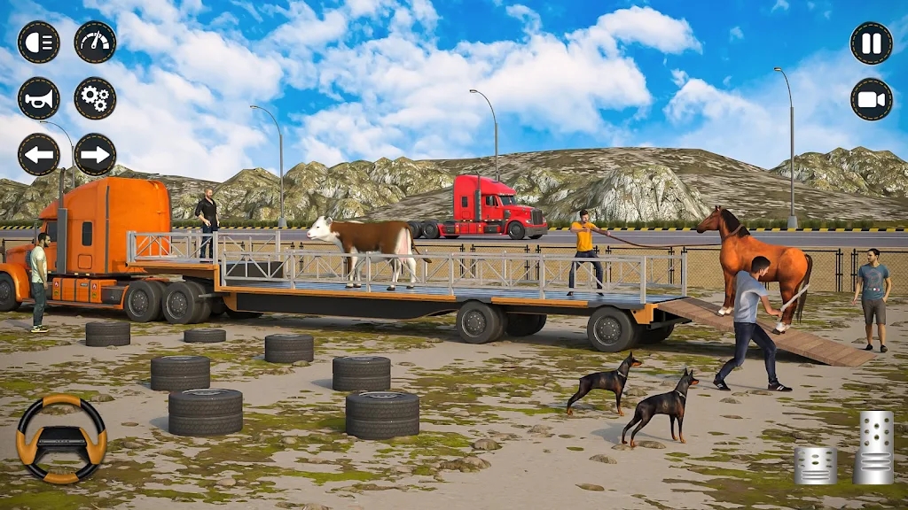 US Animal Transport Truck Sim图2