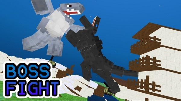 Blocky Titan Spino: City Rampage游戏图1