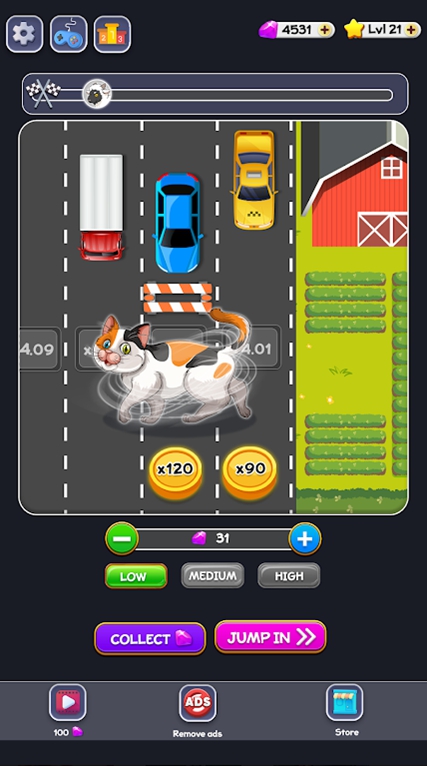 小鸡快跑公路游戏2025（Chicken Run Road Game 2025）图3