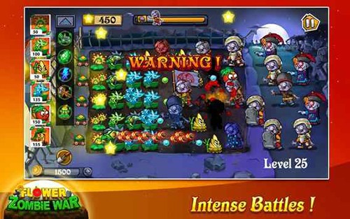 Flower Zombie War图2
