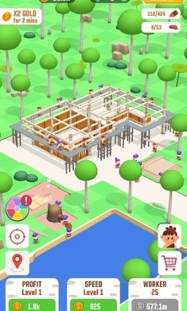 闲置丛林:生存建筑大亨游戏