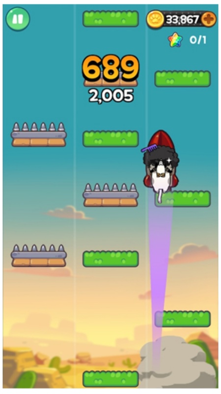 JumpingCat : Jump Action Arcade游戏图2