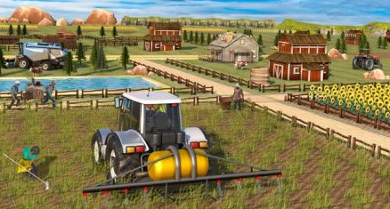 Real Farming Tractor Trolley Simulator; Game 2019游戏图2