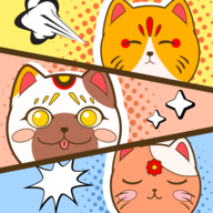 可爱的猫咪拼图游戏图标