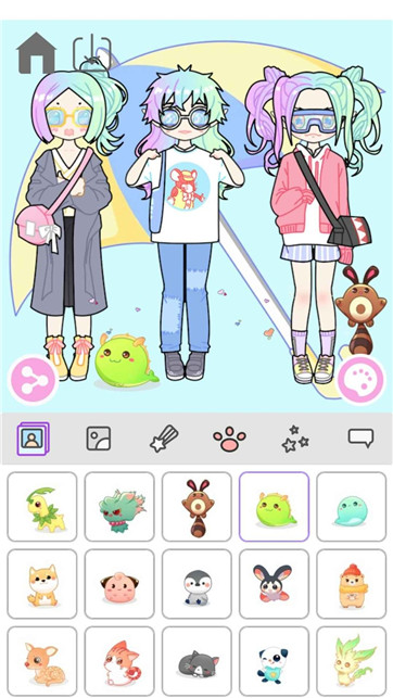 粉彩萌拼女孩游戏图1