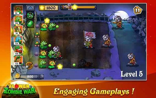 Flower Zombie War图1
